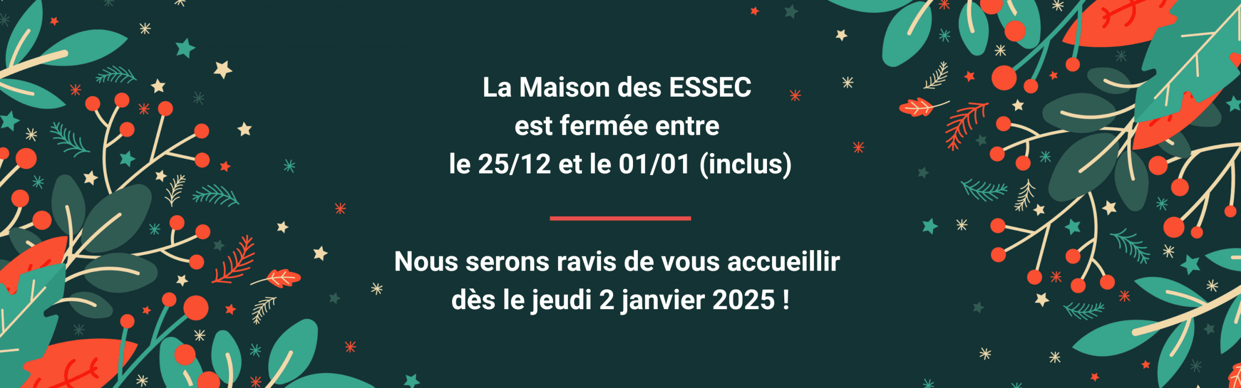 Fermeture MDE déc 2024