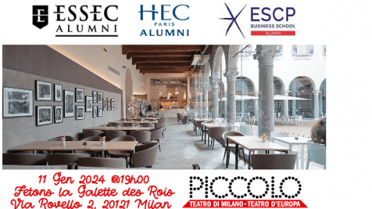 Aperitivo with ESSEC x HEC x ESCP @ the Piccolo Teatro  