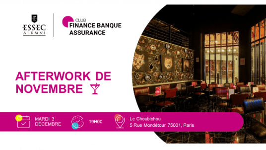 Afterwork de la communauté Finance, Banque et Assurance🍸