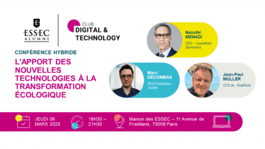 Conférence ~ L'apport des nouvelles technologies à la transformation écologique