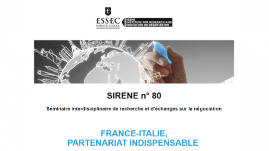 CONFERENCE | SIRENE 80 - FRANCE-ITALIE, PARTENARIAT INDISPENSABLE