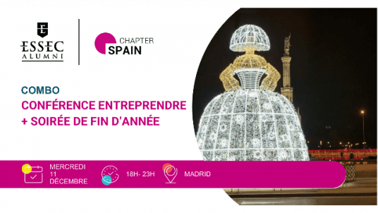 Combo du 11 décembre  : Conférence Entreprendre + Soirée de fin d'année 