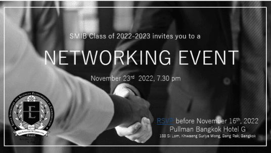 Alumni Networking Event with SMIB Students @ Pullman Bangkok Hotel G