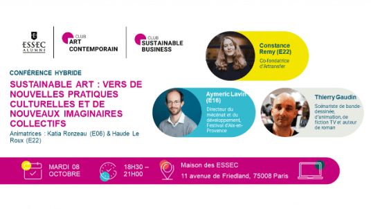 Conférence & débat ~ Sustainable Art : vers de nouvelles pratiques culturelles et de nouveaux imaginaires collectifs