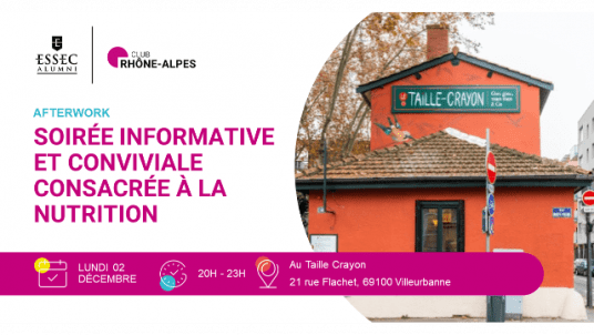 Soirée informative et conviviale consacrée à la nutrition à Villeurbanne 🍹