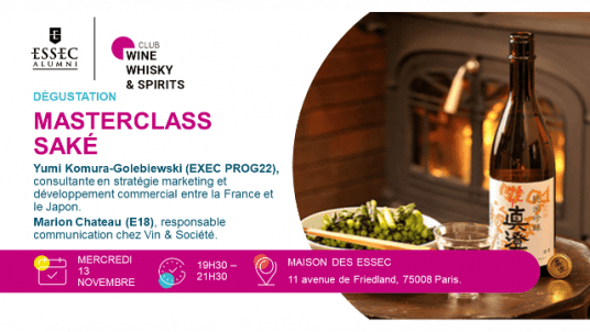 [COMPLET] Master Class Saké ~ ESSEC Alumni Wine, Whisky & Spirits