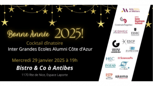 Cocktail dînatoire de bonne année - Inter Grandes Écoles Alumni Côte d’Azur - Monaco 