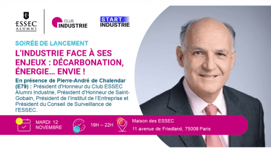 Soirée de lancement du Club Industrie : L’industrie face à ses enjeux : décarbonation, énergie… envie !