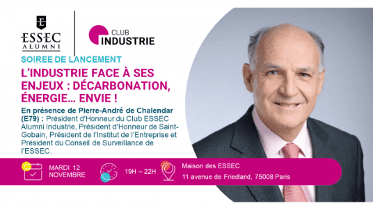 Soirée de lancement du Club Industrie : L’industrie face à ses enjeux : décarbonation, énergie… envie !