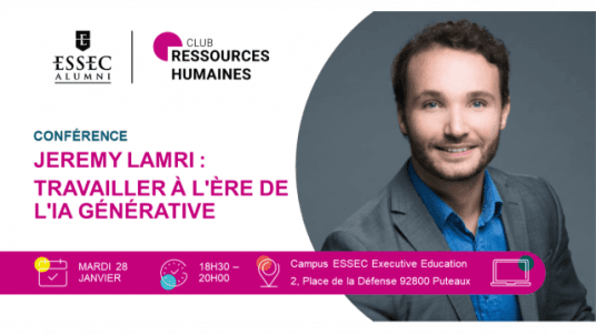 Conférence - Jeremy LAMRI  : Travailler à l'ère de l'IA Générative