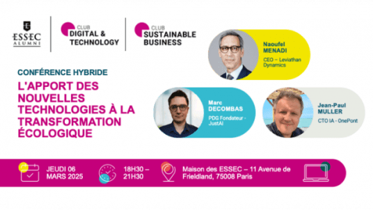 Conférence ~ L'apport des nouvelles technologies à la transformation écologique